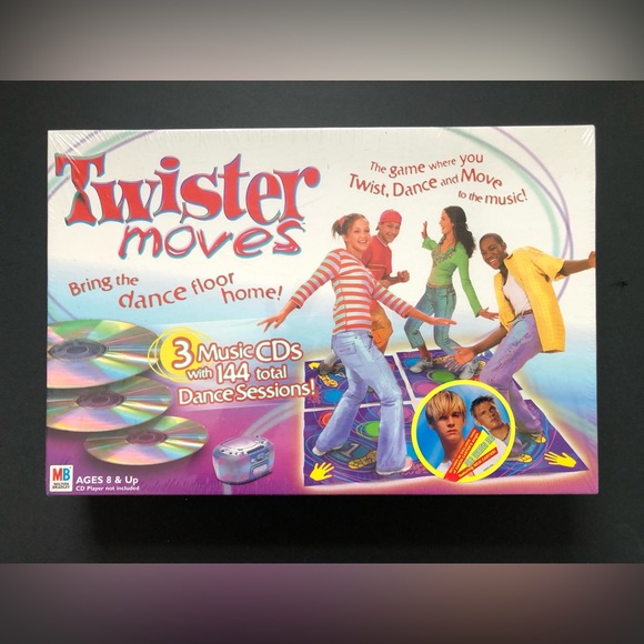 Twister Moves Board Game 2003 With Three CD’s New - Picture 1 of 2